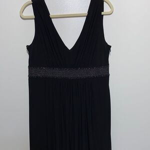 Jones New York Womens Pleated V Neck Sleeveless Cocktail Dress Black Size 12